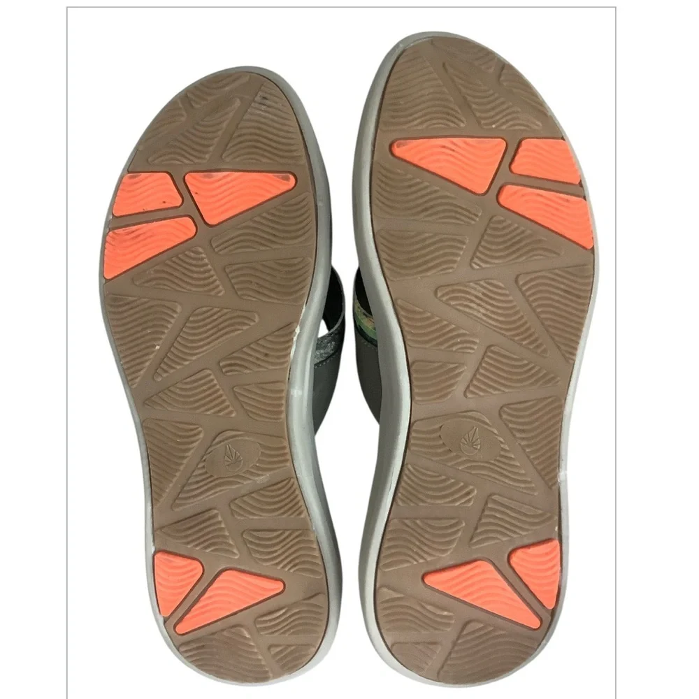 O'Rageous ReelTree Khaki Flip Flop Arch Support Flip flop Thong Sandals Size 12